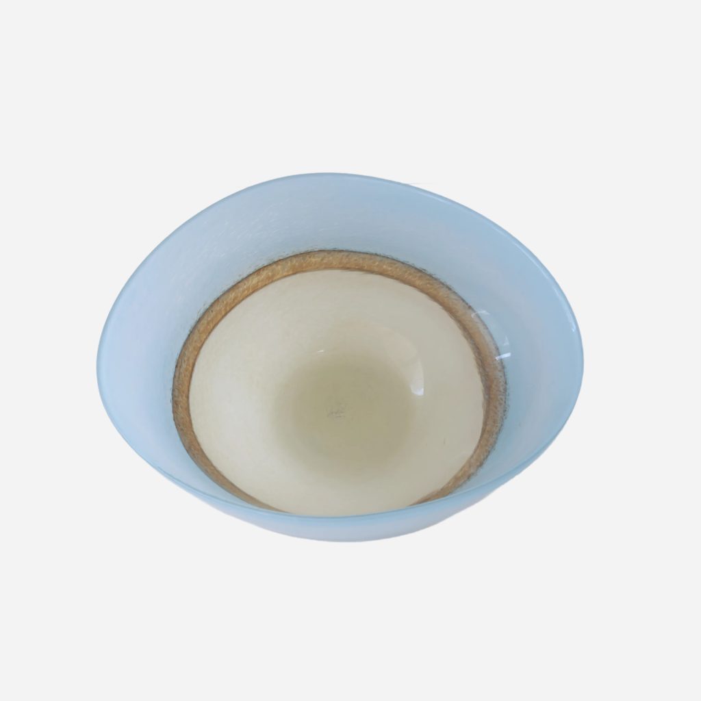 Decorative Glass Bowl, Blue