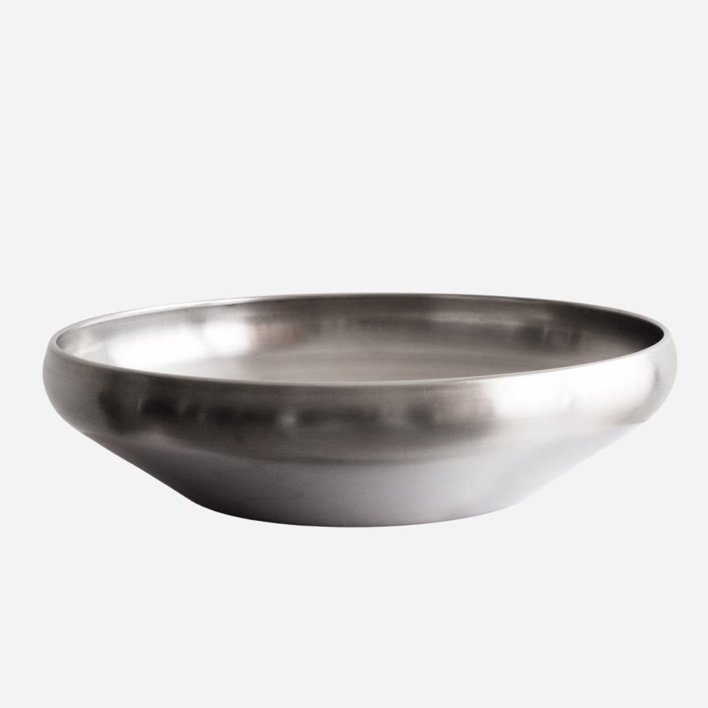 Vintage Stainless Steel Fruit Bowl