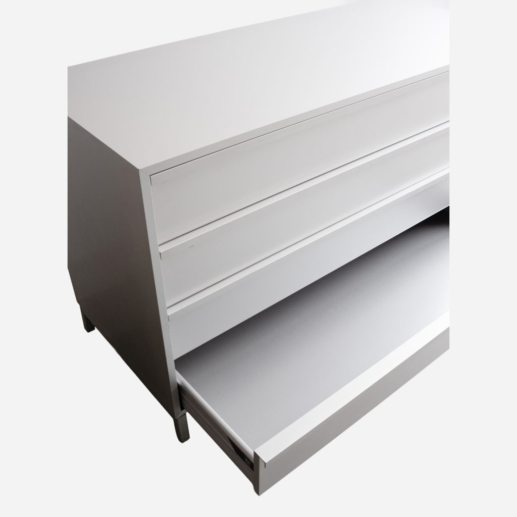 4-Drawer Wide Cabinet, MDF ITALIA