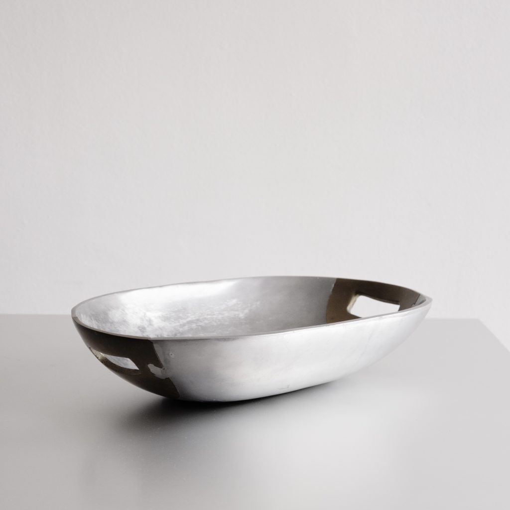 Oval Metal Bowl