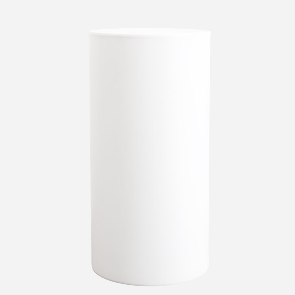 Round Plastic Pedestal, White