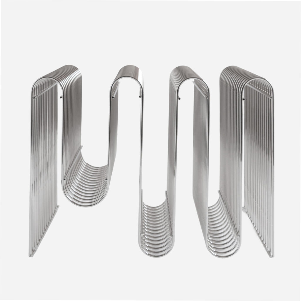 AYTM CURVA Magazine Holder Silver