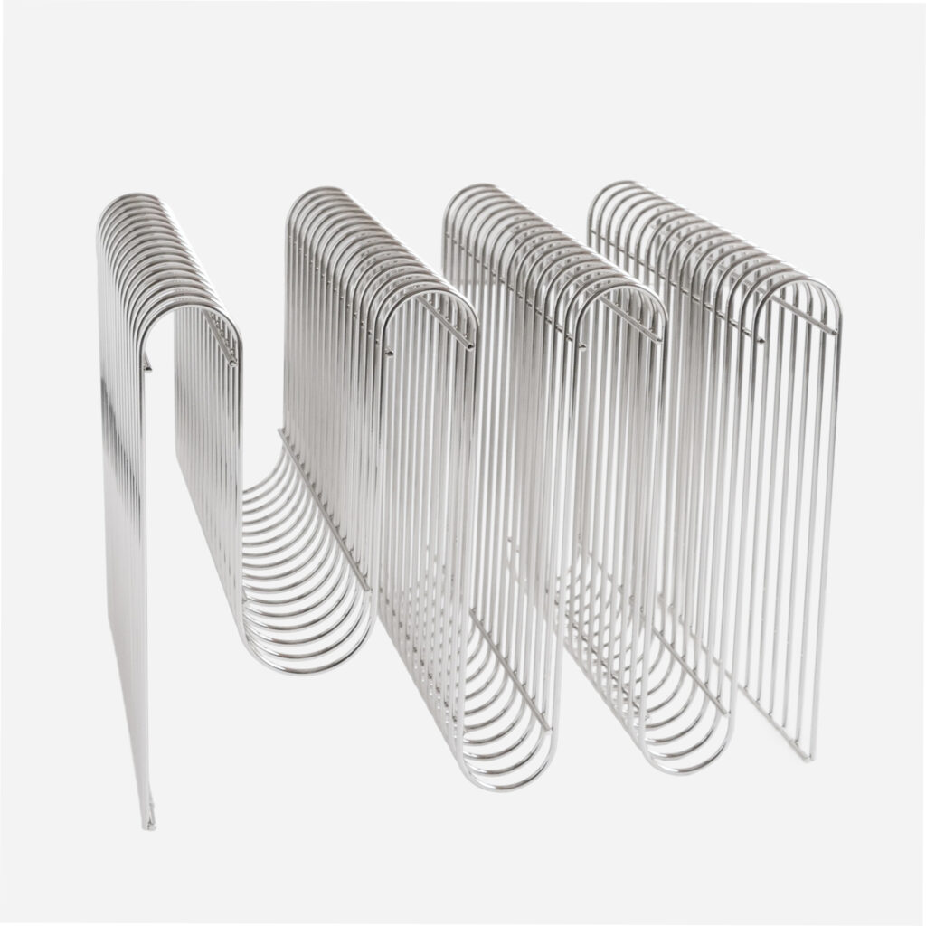 AYTM CURVA Magazine Holder Silver