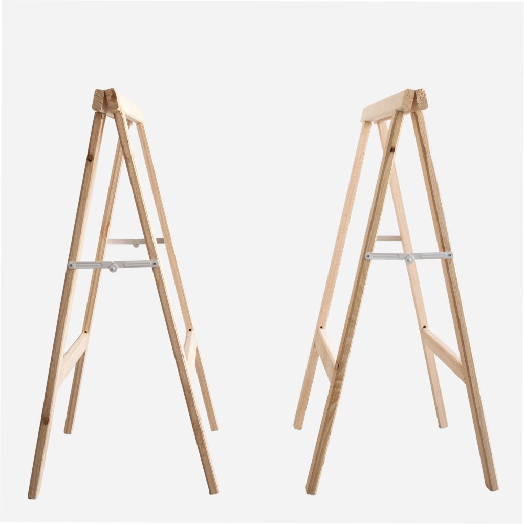 Pair of Wooden Trestle Legs
