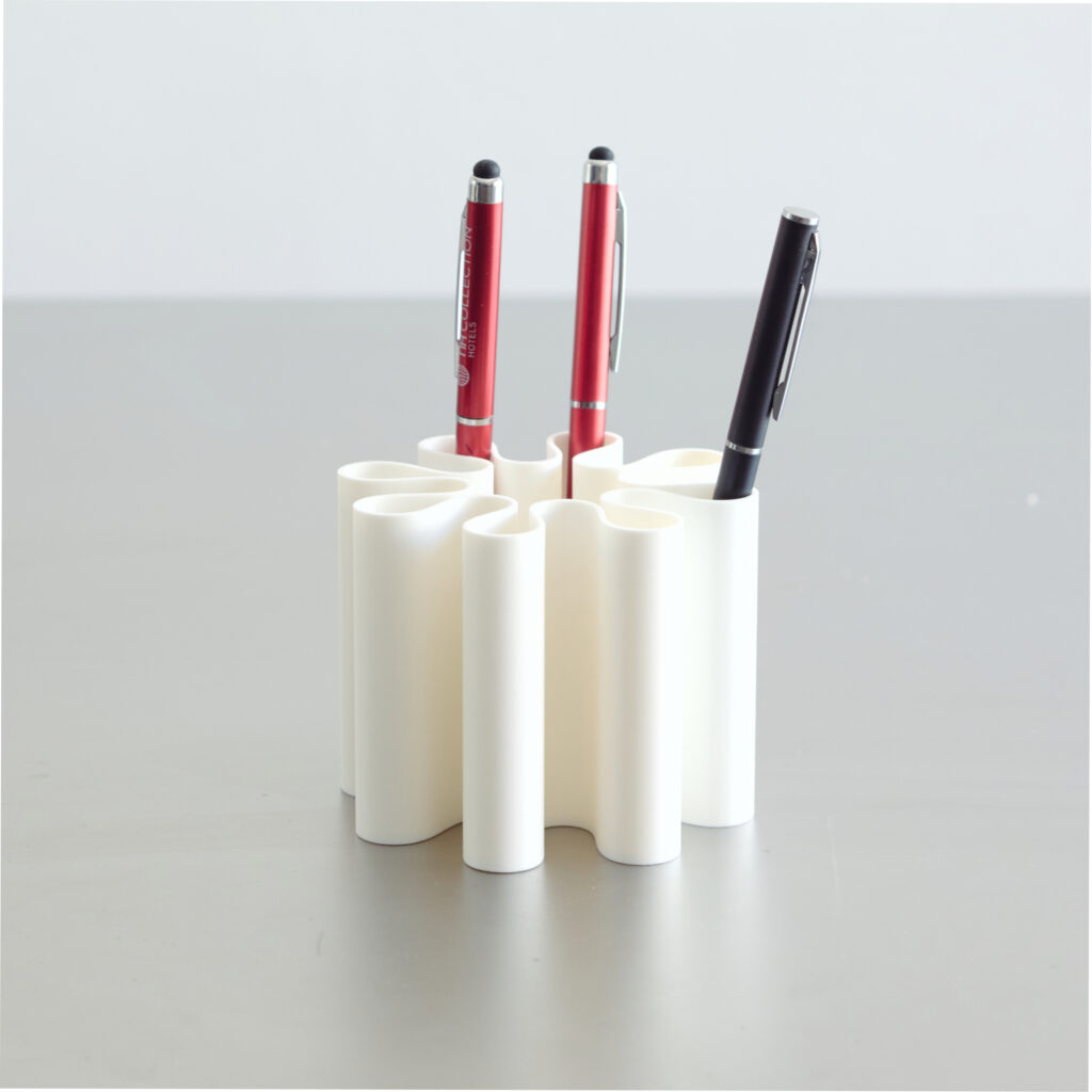 Flower Pen Holder, White