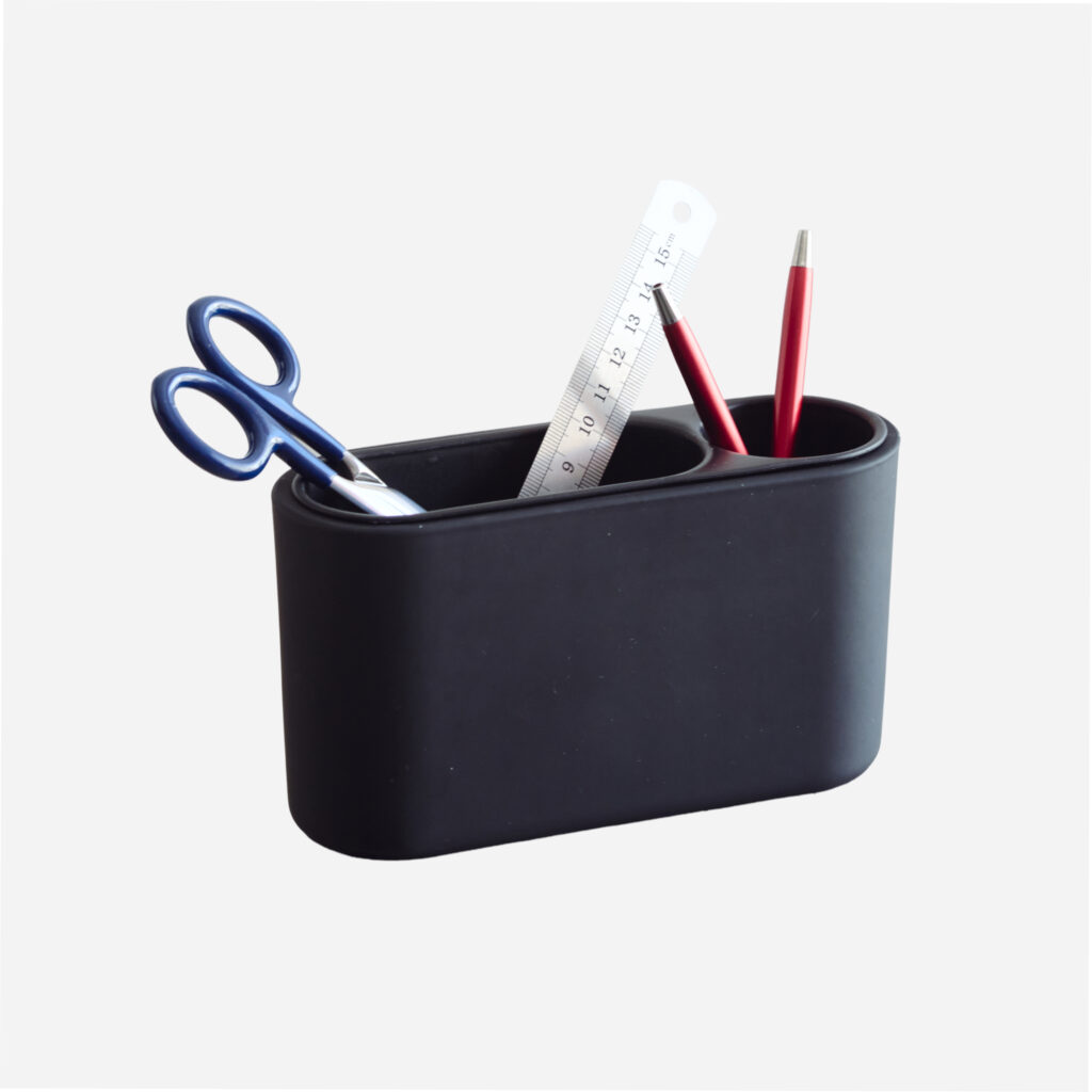 Pen Holder, Leather Black