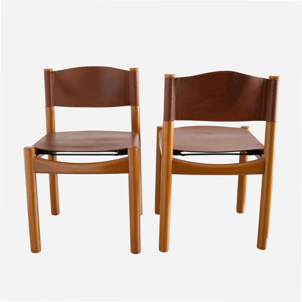 Leather Chair by Augusto Savini