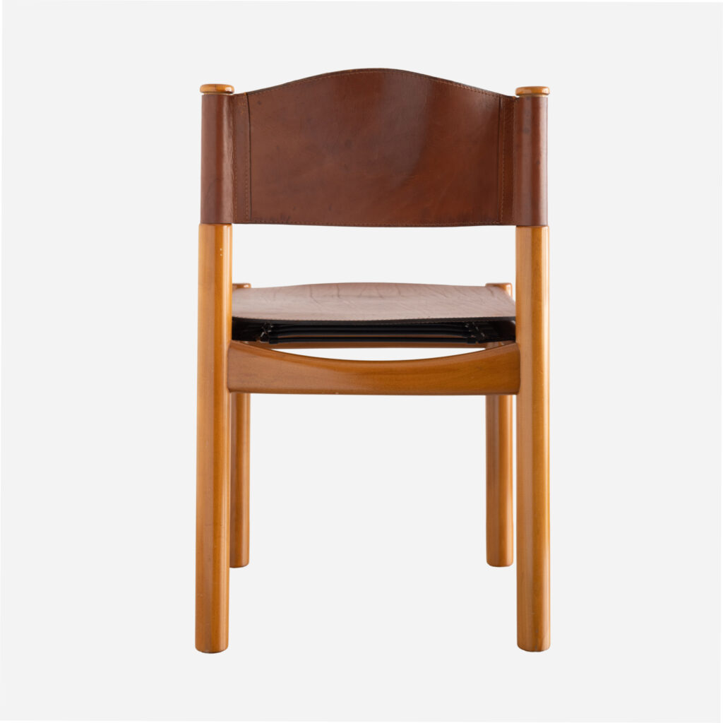 Leather Chair by Augusto Savini