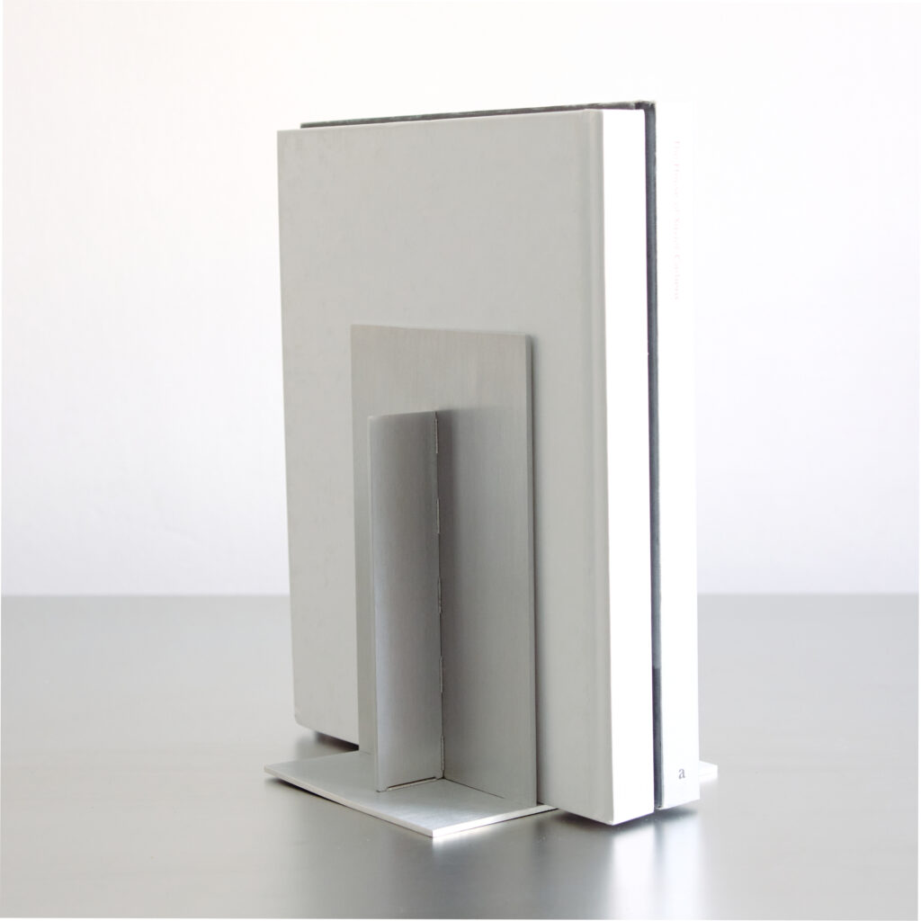 Set of 2 Aluminum Bookends