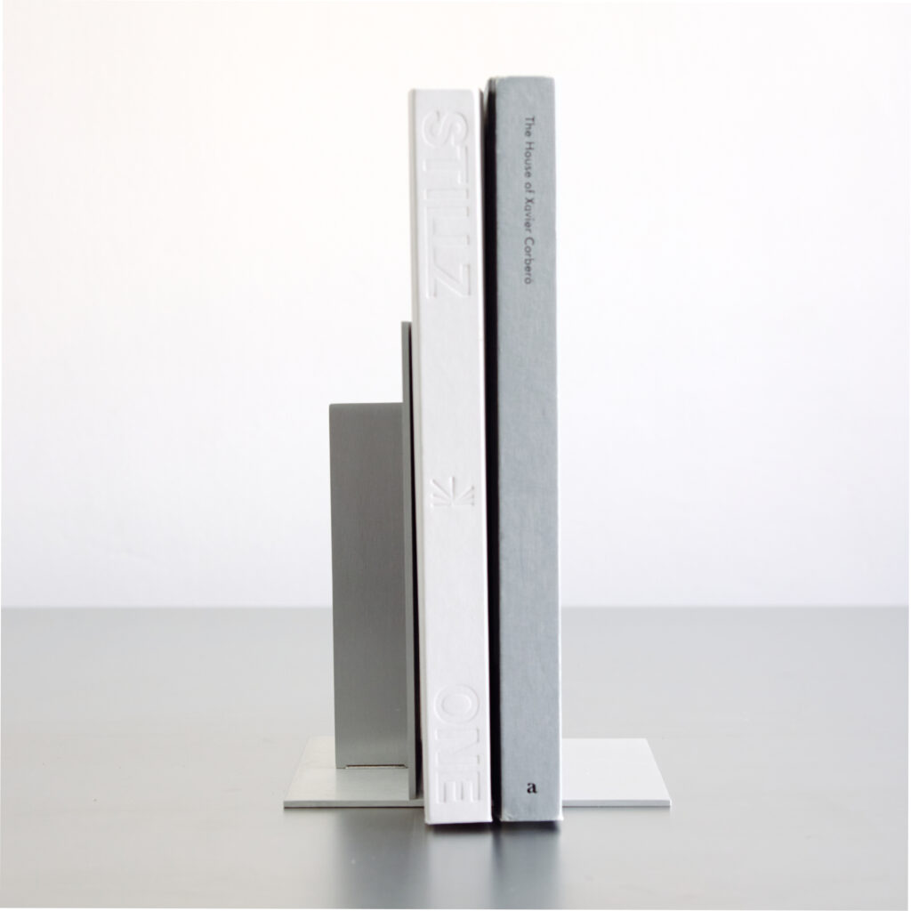 Set of 2 Aluminum Bookends