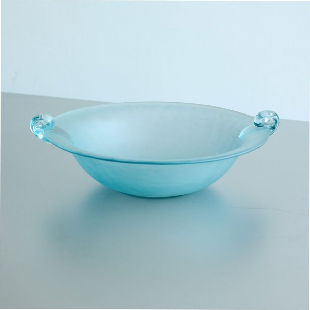 Vintage Light Blue Murano Bowl