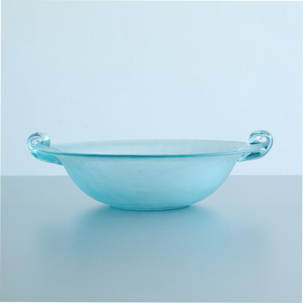 Vintage Light Blue Murano Bowl