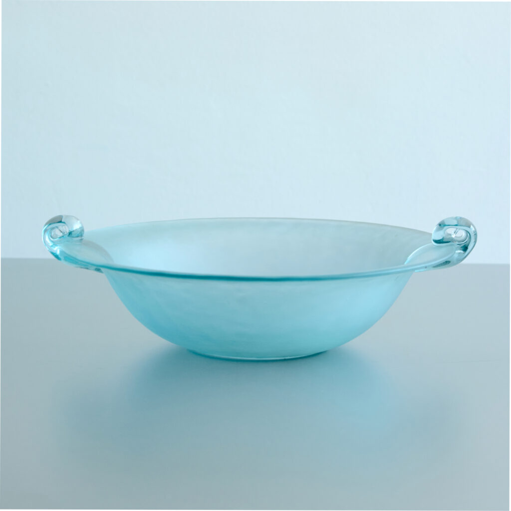 Vintage Light Blue Murano Bowl