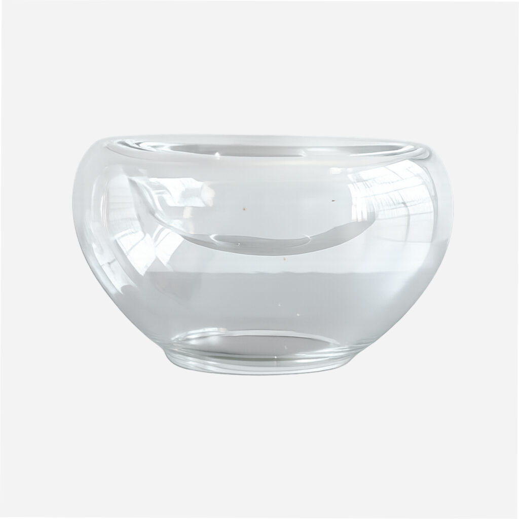 Vintage Matte White Glass Bowl