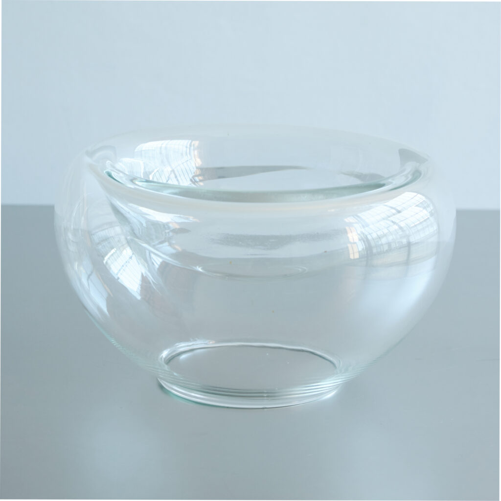 Vintage Matte White Glass Bowl