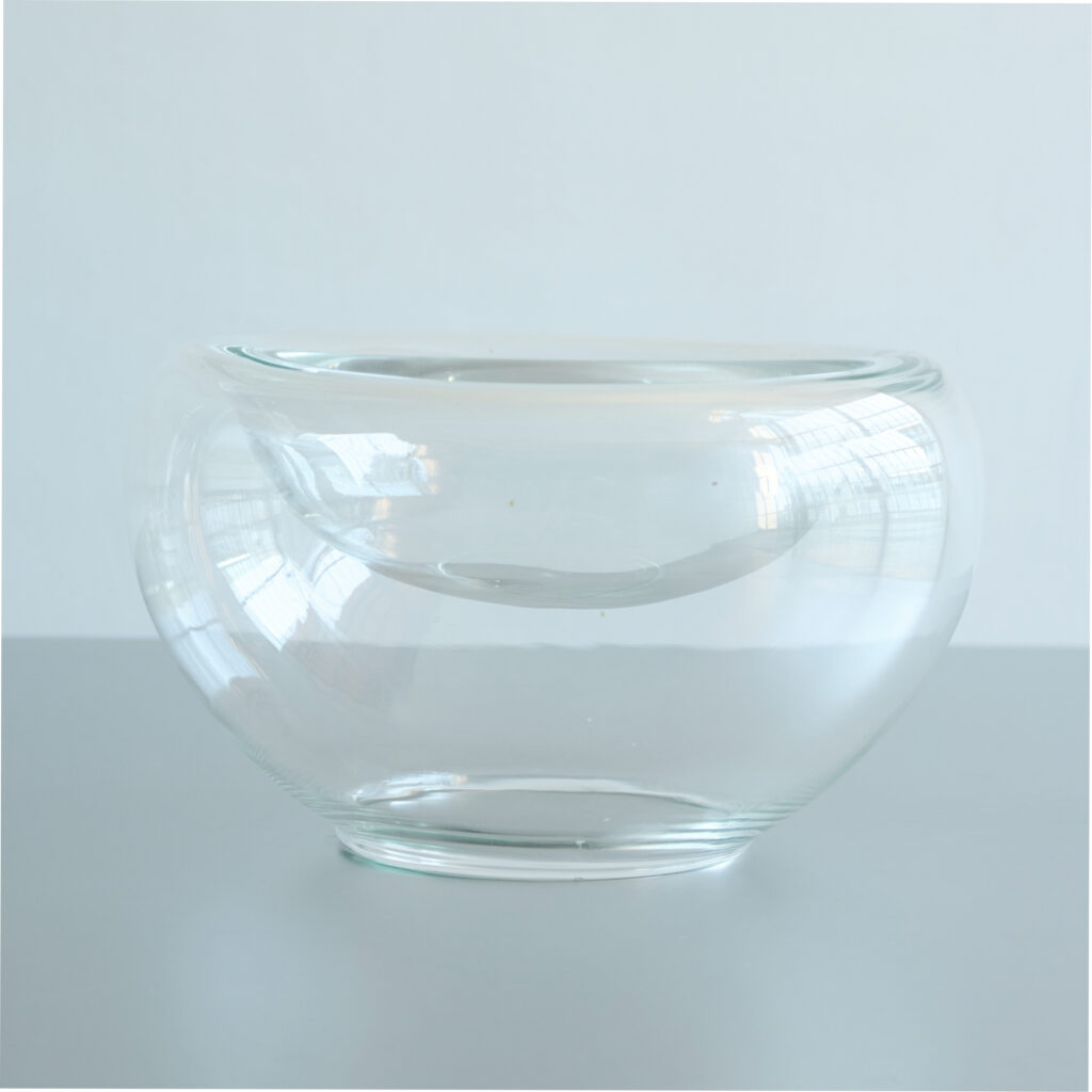 Vintage Matte White Glass Bowl