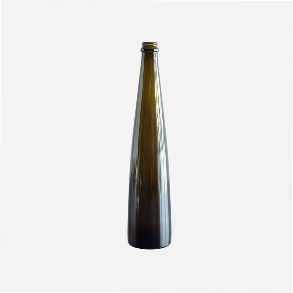 Vintage Smoked Glass Bottle