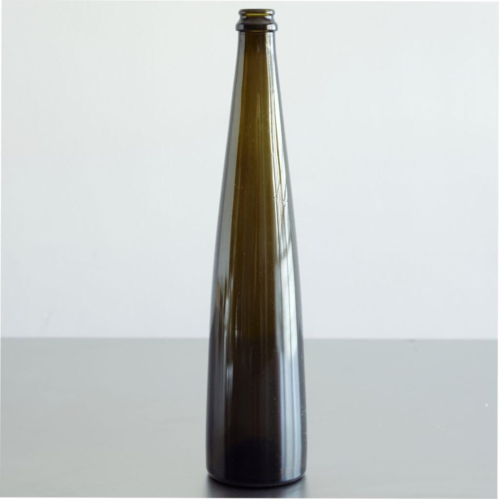 Vintage Smoked Glass Bottle