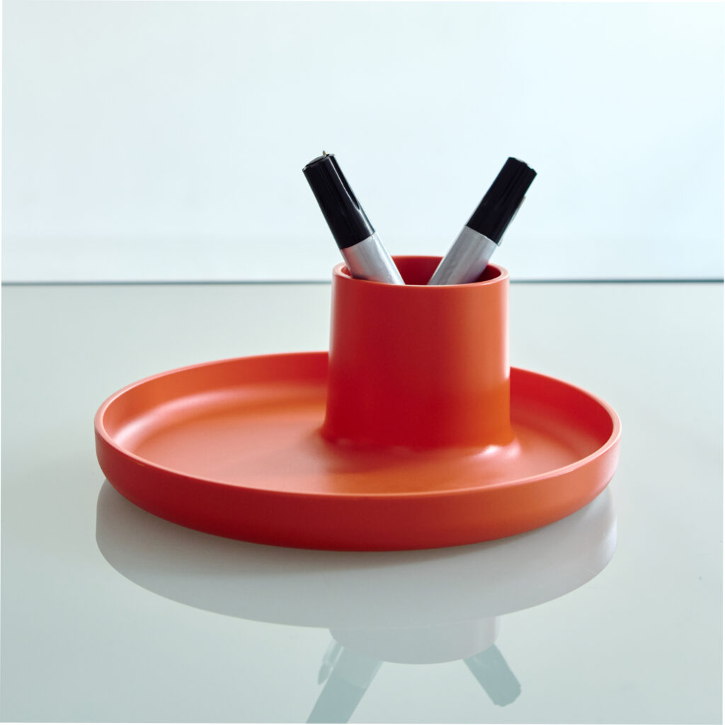 Vitra O-Tidy Desk Organizer, Red