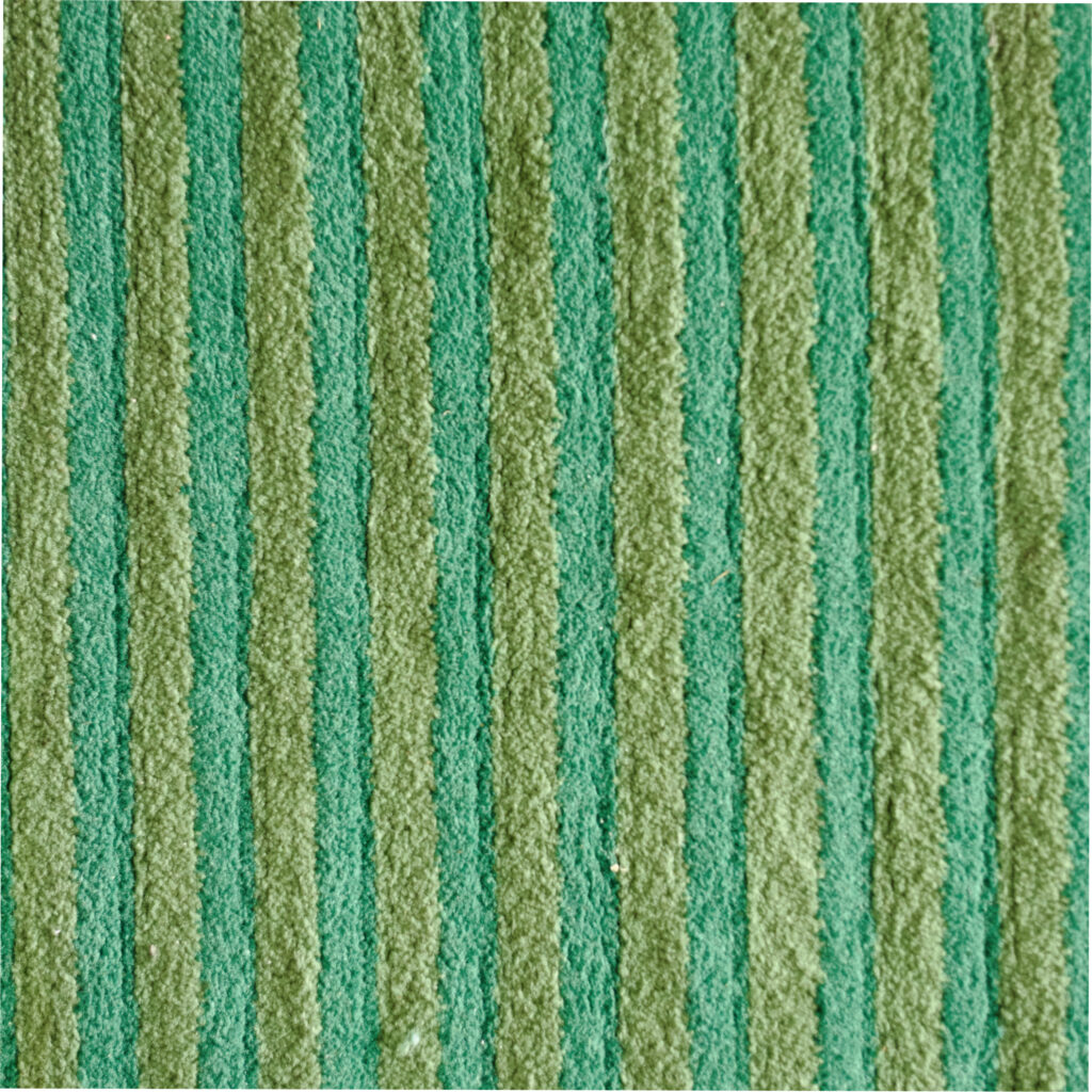 Green Striped Rug