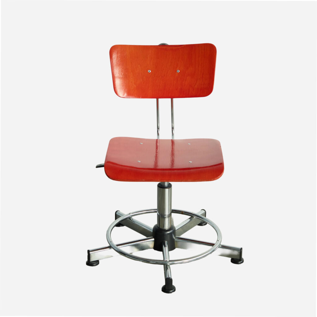 Industrial Drafting Red Chair
