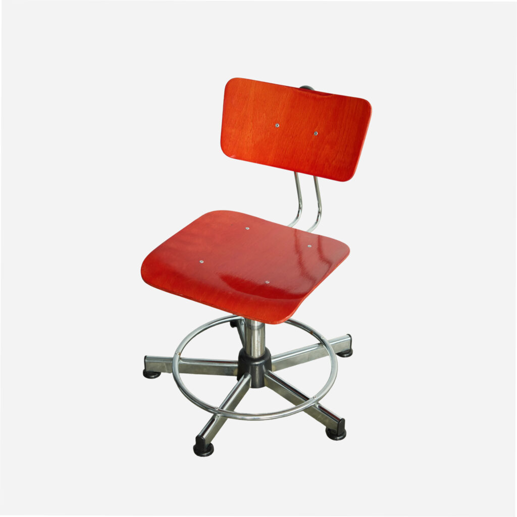 Industrial Drafting Red Chair