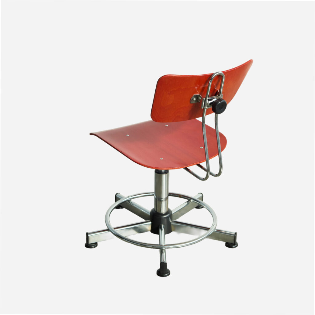 Industrial Drafting Red Chair