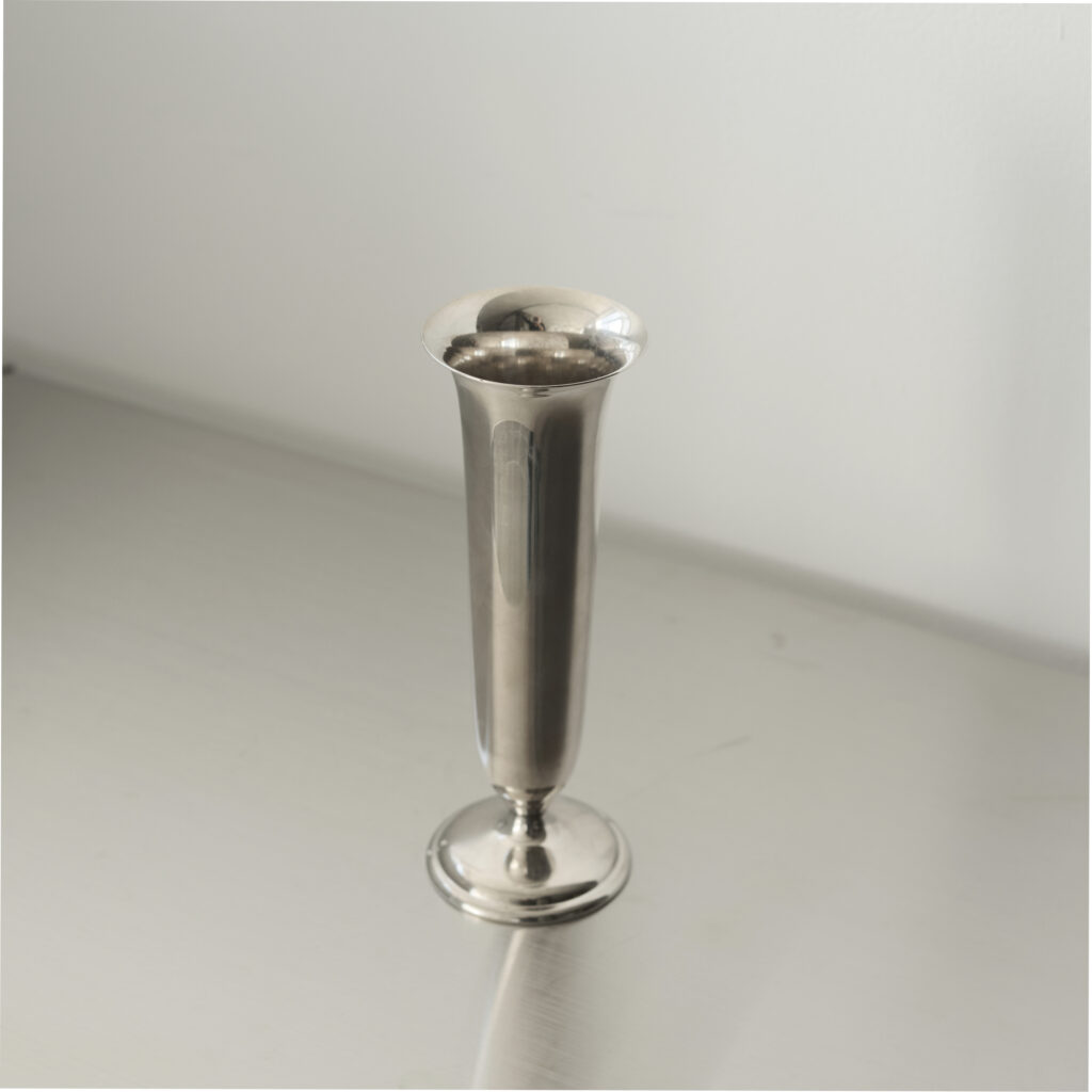 Silver-plated bud Vase